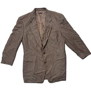 Vintage Giorgio Armani Classico Cashmere Sport Jacket Blazer - Brown - Size: 42